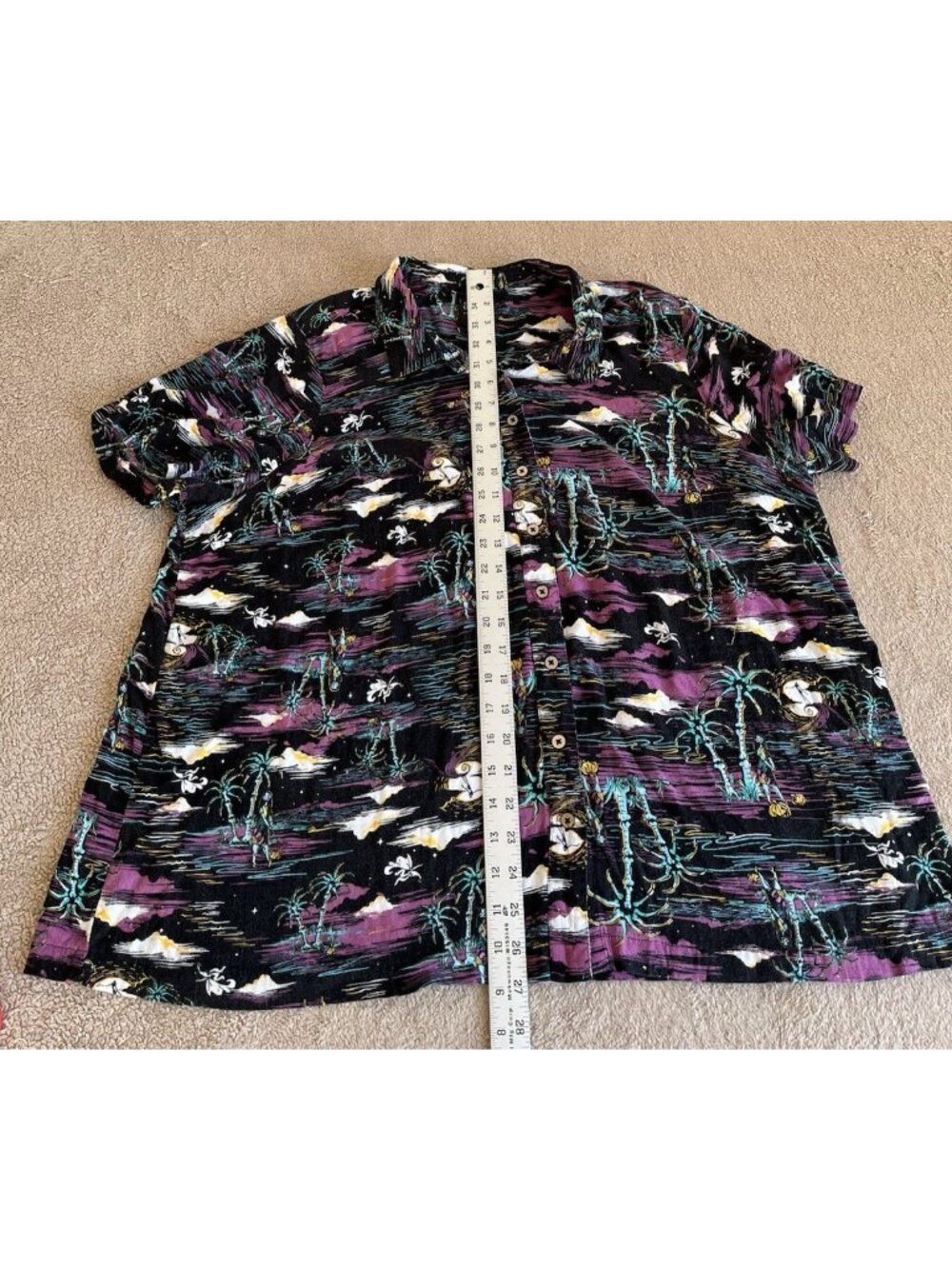 Disney Nightmare Before Christmas Torrid 3 Camp Hawaiian Shirt Jack Zero Sally - Picture 9 of 16